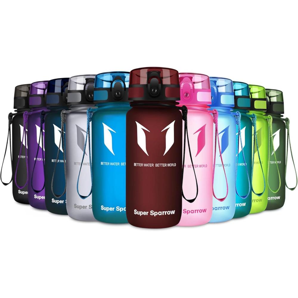 image:imageSuper Sparrow Bouteille deau Gourde 350ml500ml750ml1000ml sans BPA Convient pour Le Sport la randonne lcole Le Bureau en Plein airRouge Imprial