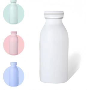 350 ml Bouteille D&rsquo;eau Isotherme, INOX Gourde Isotherme, Gourde INOX Reutilisable sans BPA, pour Maintien Chaud 12 Heures & Froid Jusqu’à 24 Heures, pour Voyage, Sport, Gym（Bleu）(Laiteux-350ml)