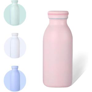 350 ml Bouteille D&rsquo;eau Isotherme, INOX Gourde Isotherme, Gourde INOX Reutilisable sans BPA, pour Maintien Chaud 12 Heures & Froid Jusqu’à 24 Heures, pour Voyage, Sport, Gym（Bleu）(Poudre de Pêche-350ml)