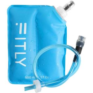 FITLY Soft Flask pour Sac d&rsquo;Hydratation – Idéal pour Le Running, vélo, randonnée – Gourde Souple(Bleu Bladder)