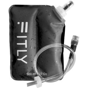 FITLY Soft Flask pour Sac d&rsquo;Hydratation – Idéal pour Le Running, vélo, randonnée – Gourde Souple(Noir Bladder)
