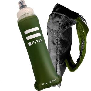 FITLY Soft Flask pour Sac d&rsquo;Hydratation – Idéal pour Le Running, vélo, randonnée – Gourde Souple(Vert Forêt)