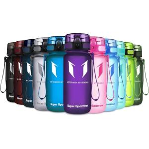 Super Sparrow Bouteille d&rsquo;eau – Gourde – 350ml/500ml/750ml/1000ml – sans BPA – Convient pour Le Sport, la randonnée, l&rsquo;école, Le Bureau, en Plein air(Orchidée)