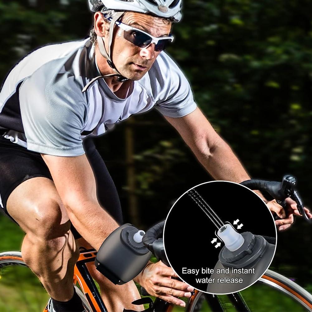 image:imageDEau De Sport Port La Main Gourde De Sport 200Ml Gourde De Poignet Pour Course Pied Pour lHydratation La Course Le Cyclisme lEscalade Et Les Activits De Plein Air Noir