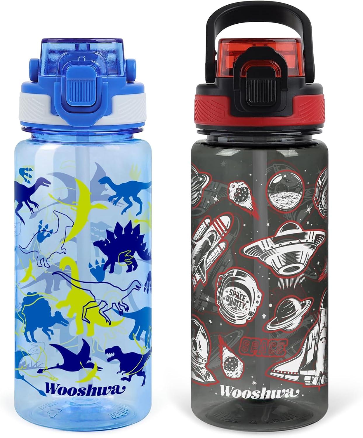 image:imageGourde avec Paille 480ml Anti Fuite Portable Bouteille Deau Sans BPA amp Verrouillage Scuris pour Sport Dinosaure amp LicorneDinosaure Vaisseau Spatial