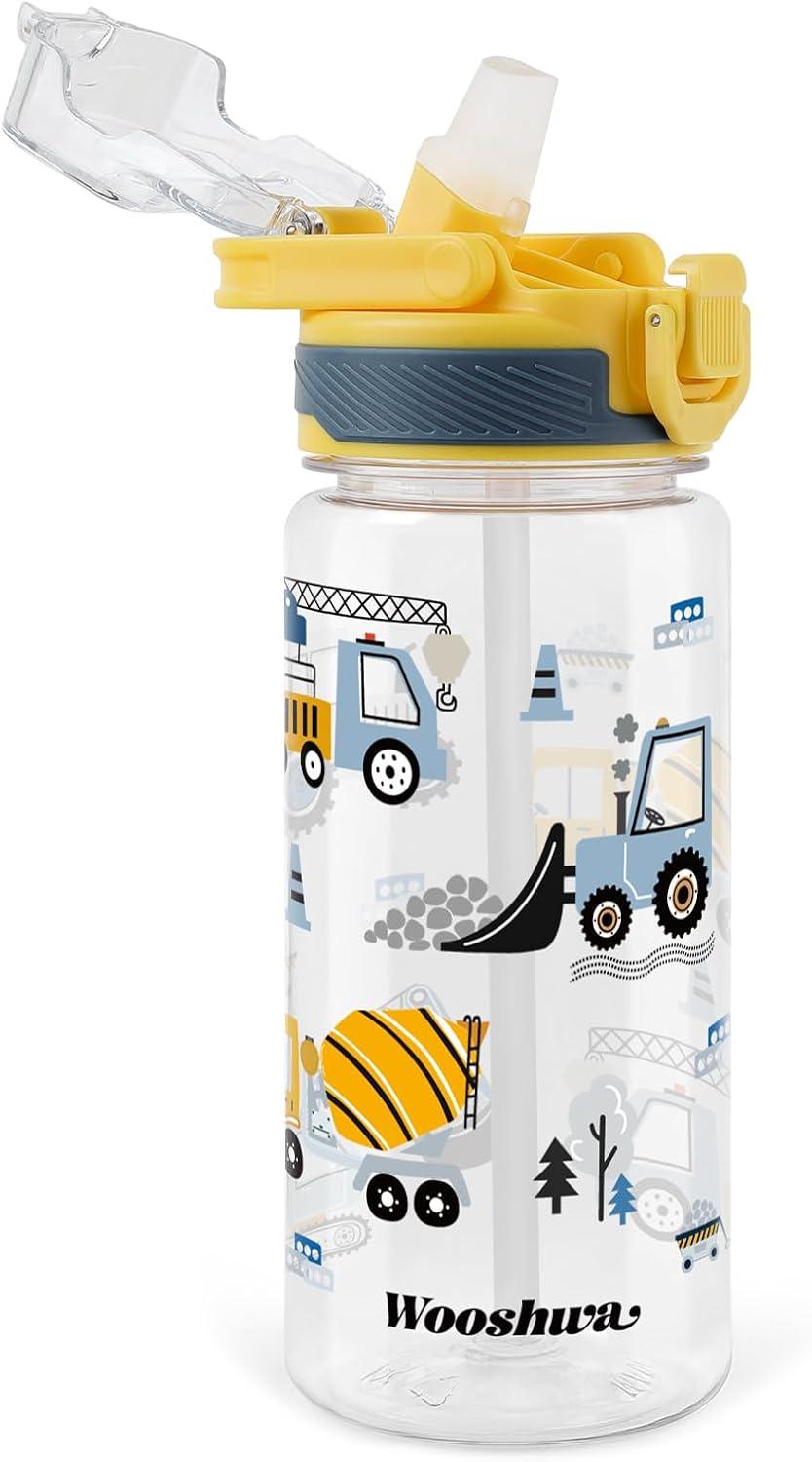 image:imageGourde avec Paille 480ml Anti Fuite Portable Bouteille Deau Sans BPA amp Verrouillage Scuris pour Sport Dinosaure amp LicorneExcavatrice