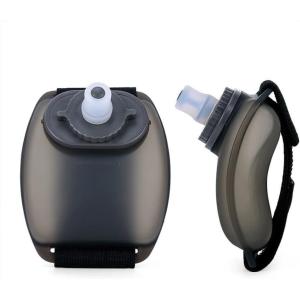 D&rsquo;Eau De Sport, Porté à La Main Gourde De Sport 200Ml, Gourde De Poignet Pour Course Pied, Pour l&rsquo;Hydratation, La Course, Le Cyclisme, l&rsquo;Escalade Et Les Activités De Plein Air (Noir)