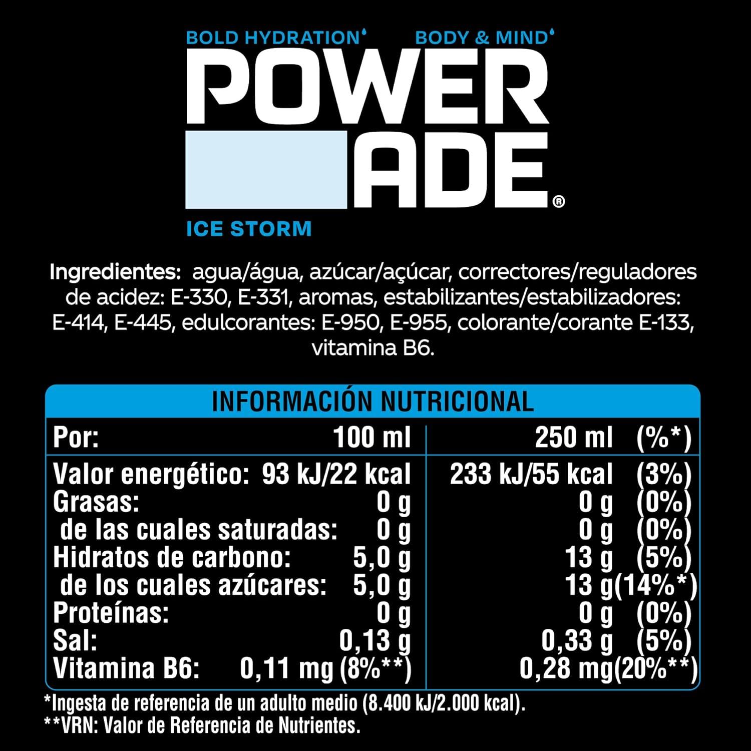image:image12 boissons nergisantes Powerade Limone Bevanda energetica citron 50 clCitron
