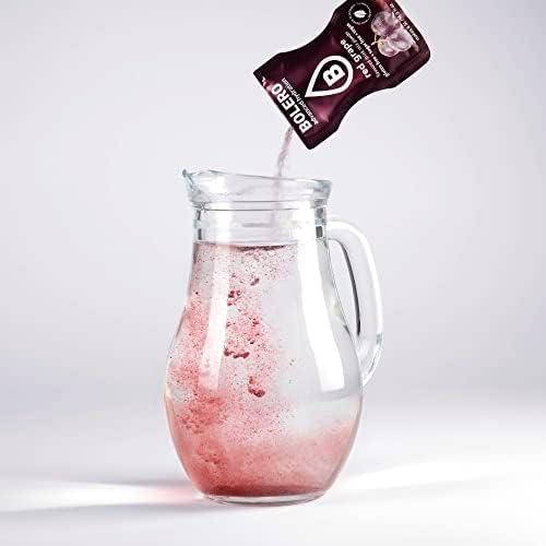 image:imageBolro RED GRAPE 24x3g Jus en poudre sans sucre dulcor la stvia vitamine C pour enfants et sportifs sans gluten vgtalien got de raisin rouge