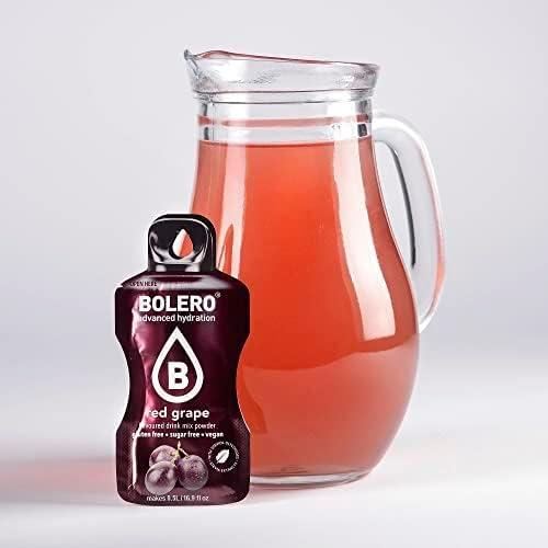 image:imageBolro RED GRAPE 24x3g Jus en poudre sans sucre dulcor la stvia vitamine C pour enfants et sportifs sans gluten vgtalien got de raisin rouge