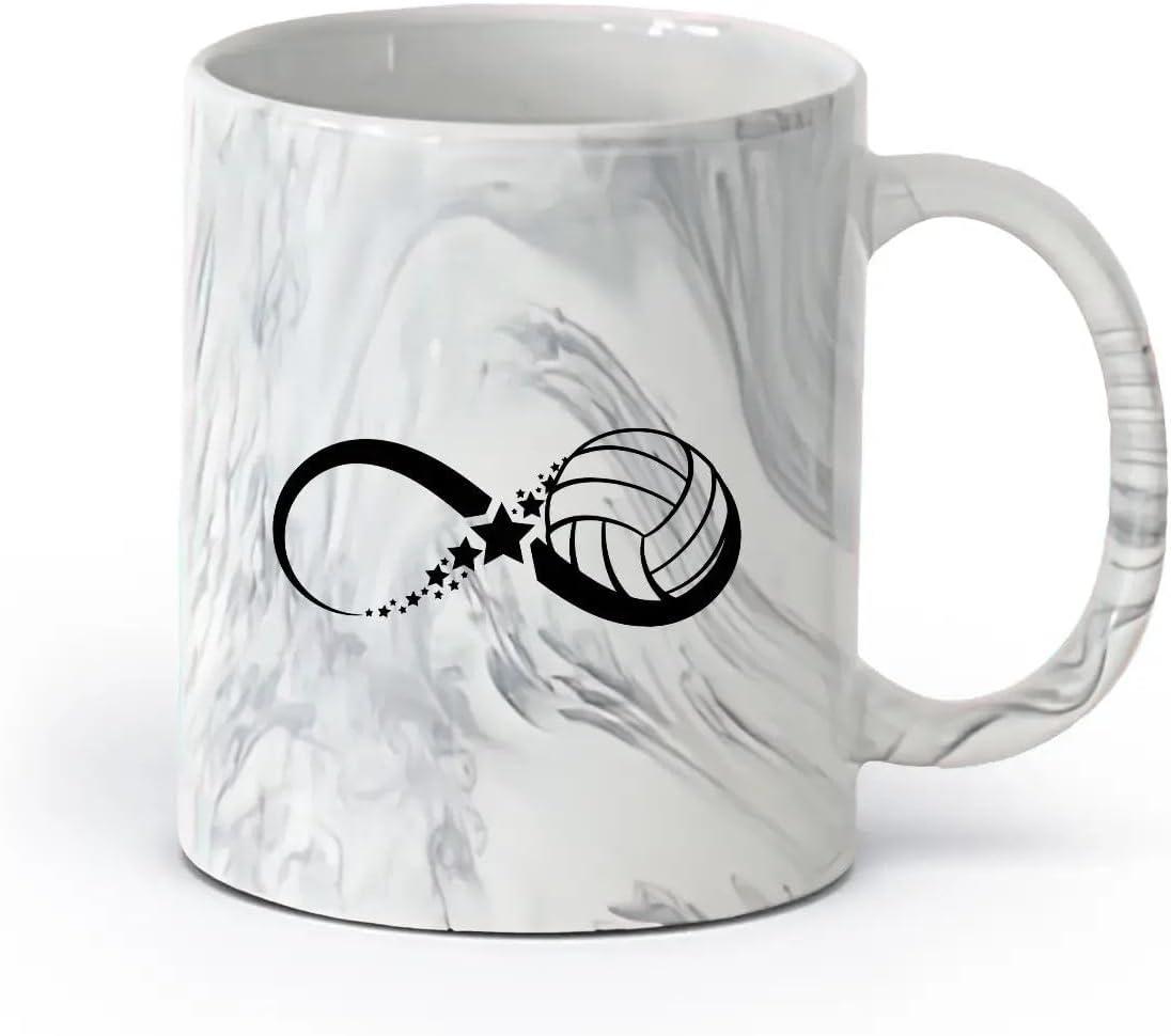 image:imageCaf et boissons chaudes Logo des joueurs de volleyball jeu dquipe sportive 11oz320ml Cadeau humoristique pour les amateurs de caf les collgues et les amis VertS07995