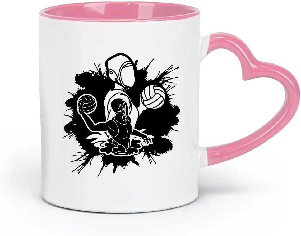 image:imageCaf et boissons chaudes Logo des joueurs de volleyball jeu dquipe sportive 11oz320ml Cadeau humoristique pour les amateurs de caf les collgues et les amis VertS08014