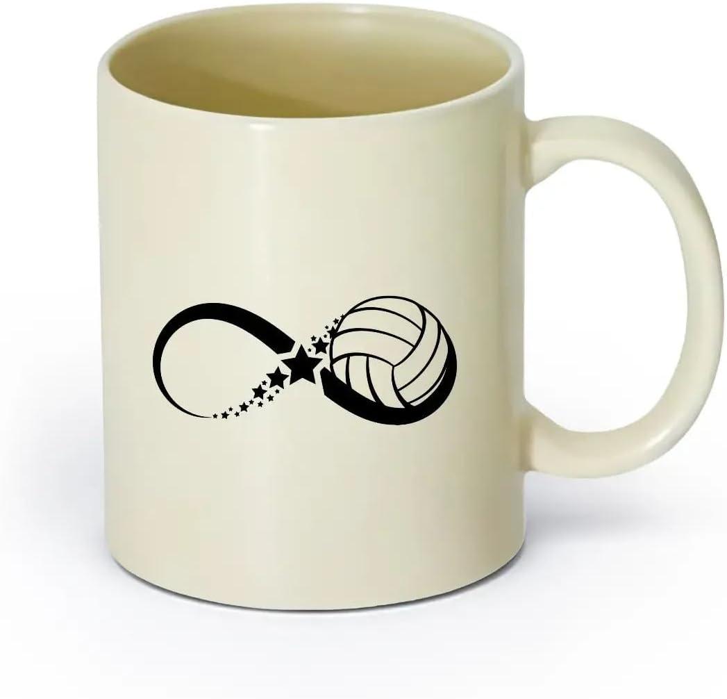 image:imageCaf et boissons chaudes Logo des joueurs de volleyball jeu dquipe sportive 11oz320ml Cadeau humoristique pour les amateurs de caf les collgues et les amis VertS07995