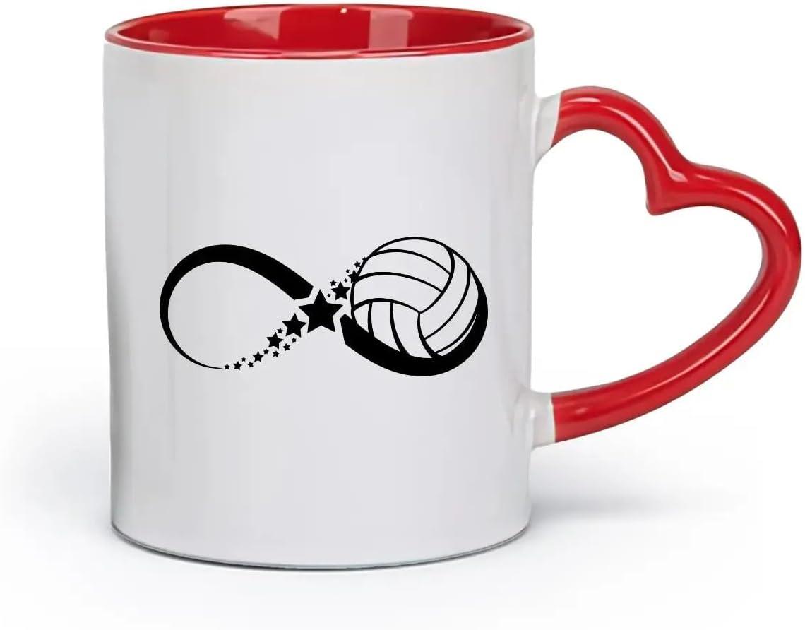 image:imageCaf et boissons chaudes Logo des joueurs de volleyball jeu dquipe sportive 11oz320ml Cadeau humoristique pour les amateurs de caf les collgues et les amis VertS07995
