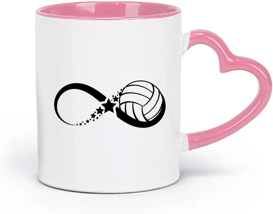 image:imageCaf et boissons chaudes Logo des joueurs de volleyball jeu dquipe sportive 11oz320ml Cadeau humoristique pour les amateurs de caf les collgues et les amis VertS07995