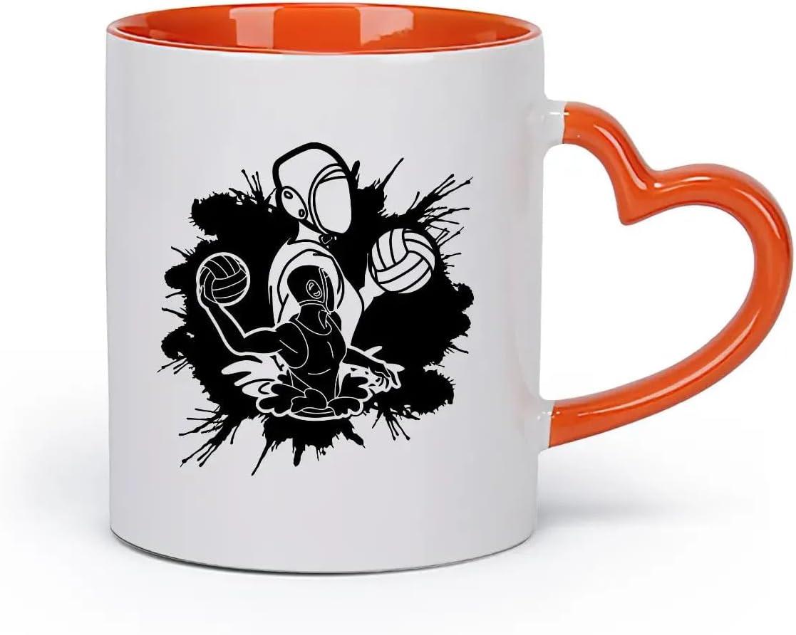 image:imageCaf et boissons chaudes Logo des joueurs de volleyball jeu dquipe sportive 11oz320ml Cadeau humoristique pour les amateurs de caf les collgues et les amis VertS08014