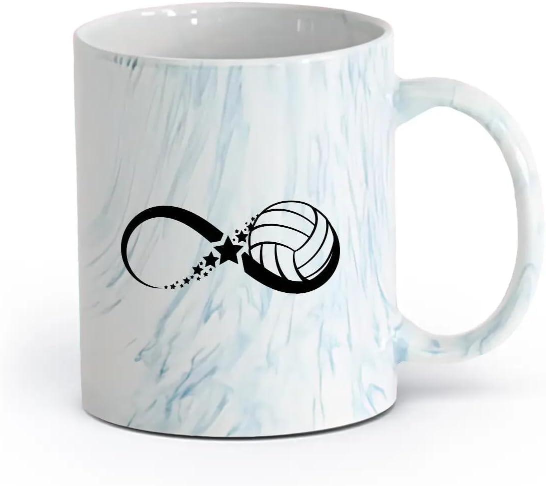 image:imageCaf et boissons chaudes Logo des joueurs de volleyball jeu dquipe sportive 11oz320ml Cadeau humoristique pour les amateurs de caf les collgues et les amis VertS07995