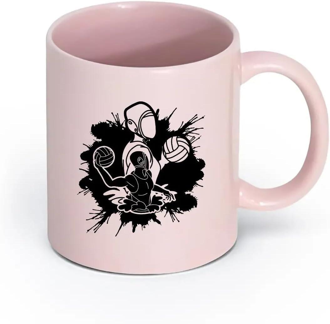 image:imageCaf et boissons chaudes Logo des joueurs de volleyball jeu dquipe sportive 11oz320ml Cadeau humoristique pour les amateurs de caf les collgues et les amis VertS08014