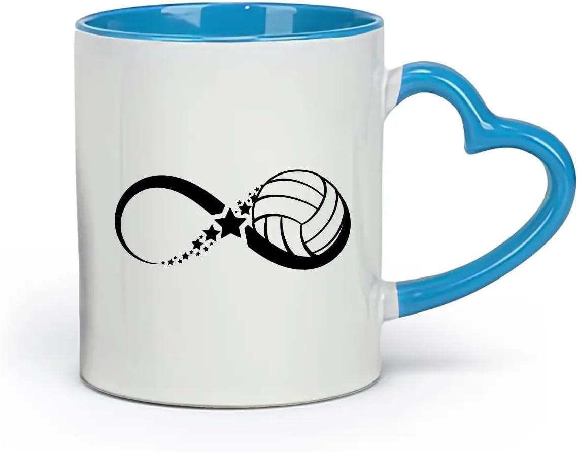 image:imageCaf et boissons chaudes Logo des joueurs de volleyball jeu dquipe sportive 11oz320ml Cadeau humoristique pour les amateurs de caf les collgues et les amis VertS07995