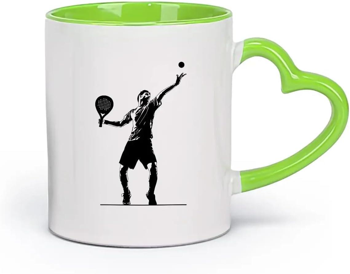 image:imageCaf et boissons chaudes Logo des joueurs de volleyball jeu dquipe sportive 11oz320ml Cadeau humoristique pour les amateurs de caf les collgues et les amis VertS07980