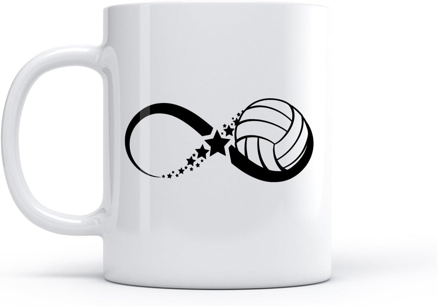 image:imageCaf et boissons chaudes Logo des joueurs de volleyball jeu dquipe sportive 11oz320ml Cadeau humoristique pour les amateurs de caf les collgues et les amis VertS07995