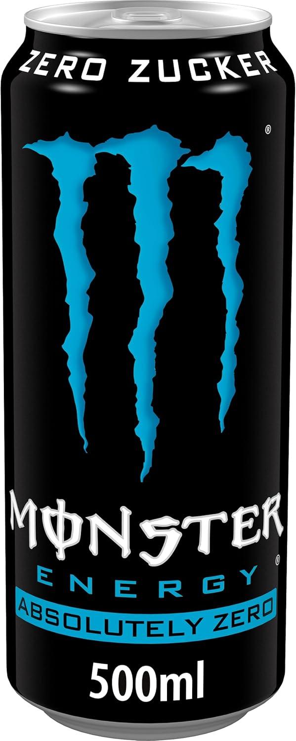 image:imageCanette Monster Energy Absolutely Zero Boisson nergisante Sans Sucre Energy Drink avec Taurine et Cafine Pack de 12 12 x 50 cl