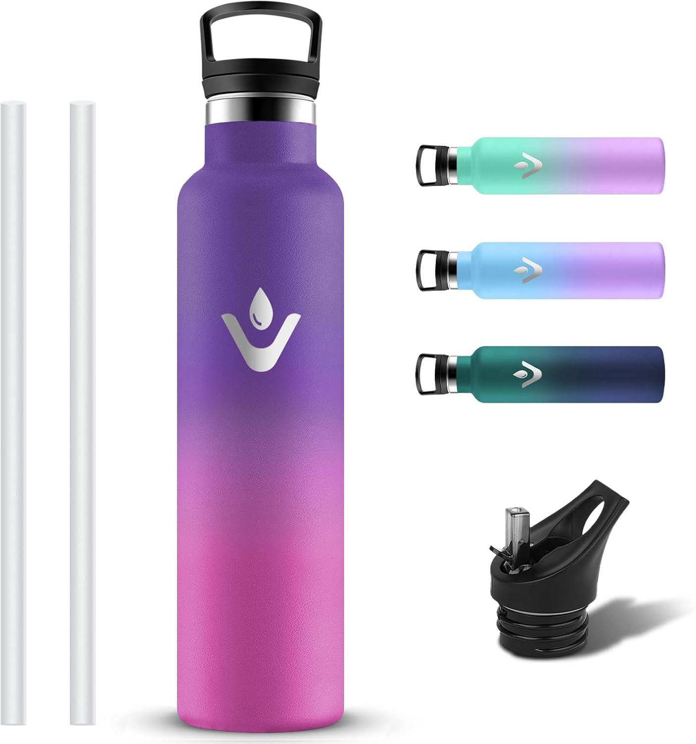 image:imageGourde Isotherme Gourde 1l Sans BPA Bouteille Isotherme Anti Fuite Gourd Metal Double Isolation Gourd Sport 24h Froid amp 12h Chaud Bouteille deau pour Randonne Camping Aptitude YogaLilarosa