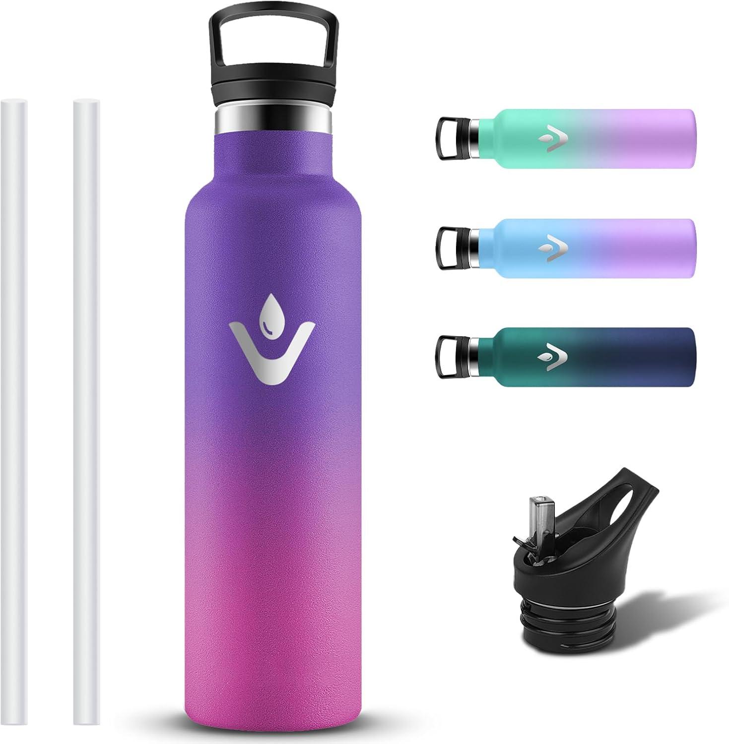 image:imageGourde Isotherme Gourde 1l Sans BPA Bouteille Isotherme Anti Fuite Gourd Metal Double Isolation Gourd Sport 24h Froid amp 12h Chaud Bouteille deau pour Randonne Camping Aptitude YogaLilarosa