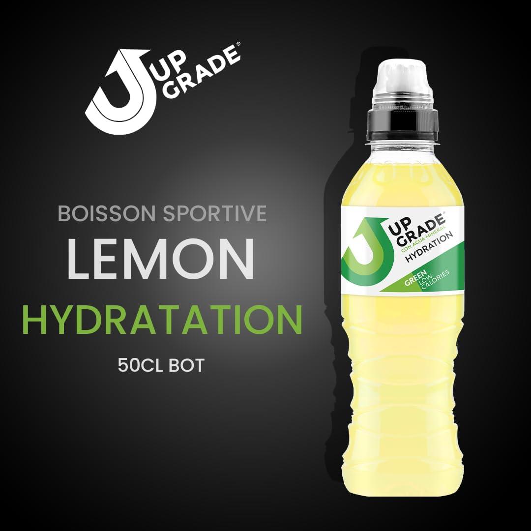 image:imageUPGRADE Boisson Sportive Hydratation Saveur Citron Faible en Calories 50cl Pack de 12