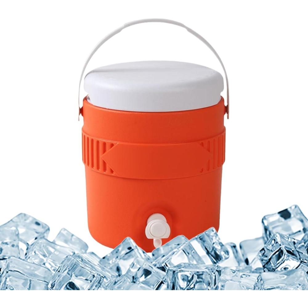 image:imageDistributeur de boissons sportives Serveur de boissons pour boissons de 38 litres 38 litres serveur de boissons Conteneur de boissons portables pour vnements extrieurs campingOrange