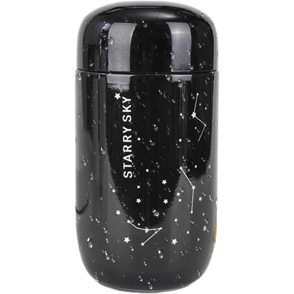 image:imageGourde Isotherme en Acier Inoxydable Gourde Sportive uf toil 500 ml Bouteille Vacuum Double Paroi Portable pour Boissons Chaudes et Froides Sport Randonne Camping Voyage ExtrieurNoir