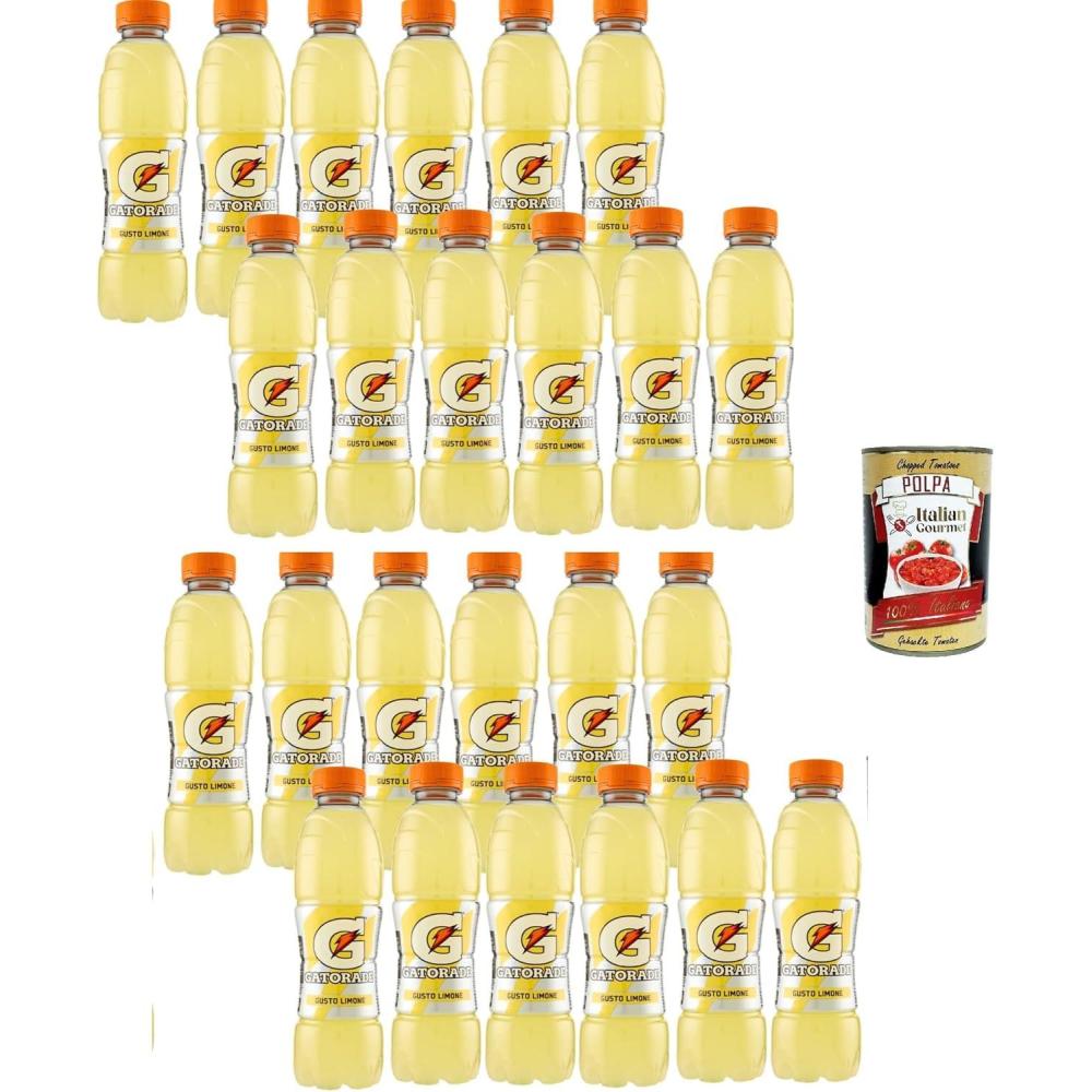 image:imageItalian Gourmet Boisson isotonique pour le sport au citron 24 x 500 ml Boisson lectrolytique pour le sport lentranement le fitness lhydratation Emballage individuel Polpa Italian Gourmet