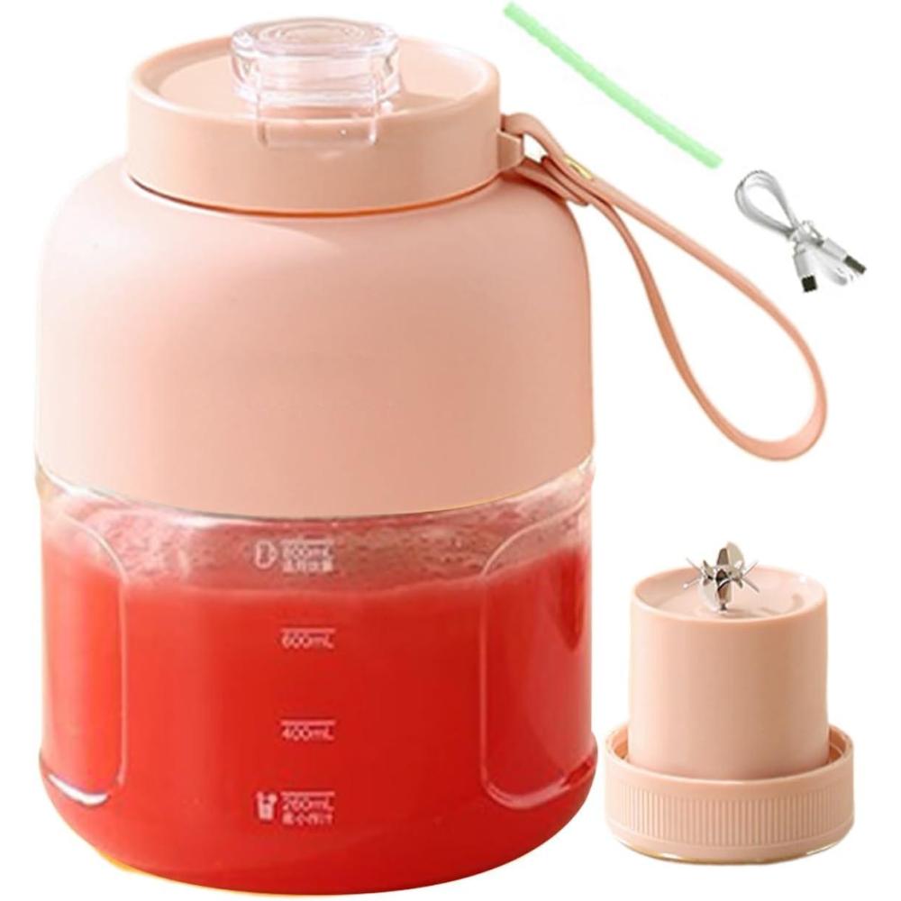 image:imageTasse Mixeur Portable  Mixeur Sans Fil Portable  Gadgets de Cuisine pour Smoothies Boissons Sportives Idal Maison Extrieur Plage tRose