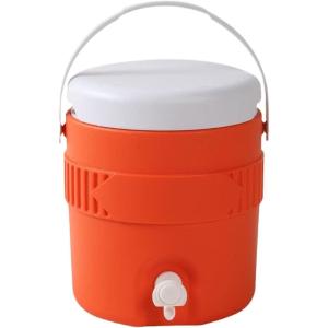 Refroidisseur de boissons de camping – pour boissons sportives de 3,8 litres, récipient extérieur isolé | Outils portables pour voyages, pique-nique, randonnée, f(Orange.)