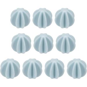 sourcing map Lot de 10 boules shaker en plastique de 4,6 cm pour mélanger les protéines, les boissons sportives – Transparent(Bleu)