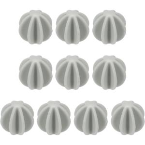 sourcing map Lot de 10 boules shaker en plastique de 4,6 cm pour mélanger les protéines, les boissons sportives – Transparent(Gris)