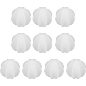 sourcing map Lot de 10 boules shaker en plastique de 4,6 cm pour mélanger les protéines, les boissons sportives – Transparent(Transparent)