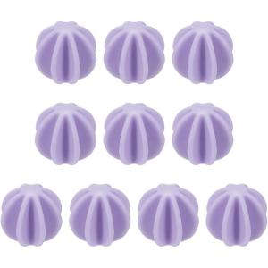 sourcing map Lot de 10 boules shaker en plastique de 4,6 cm pour mélanger les protéines, les boissons sportives – Transparent(Violet)