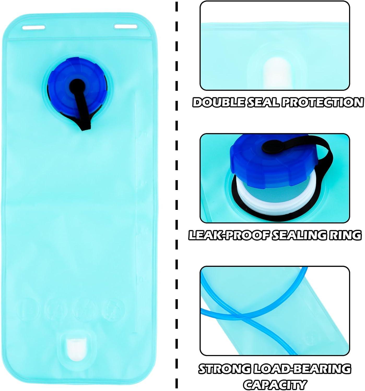 image:image2L Poche Hydratation Portable Rservoir deau de Sport tanche et Pliable Sac deau de Sport avec Tuyau 1m Sacs Dos dhydratation pour Cyclisme Camping Randonne EscaladeA