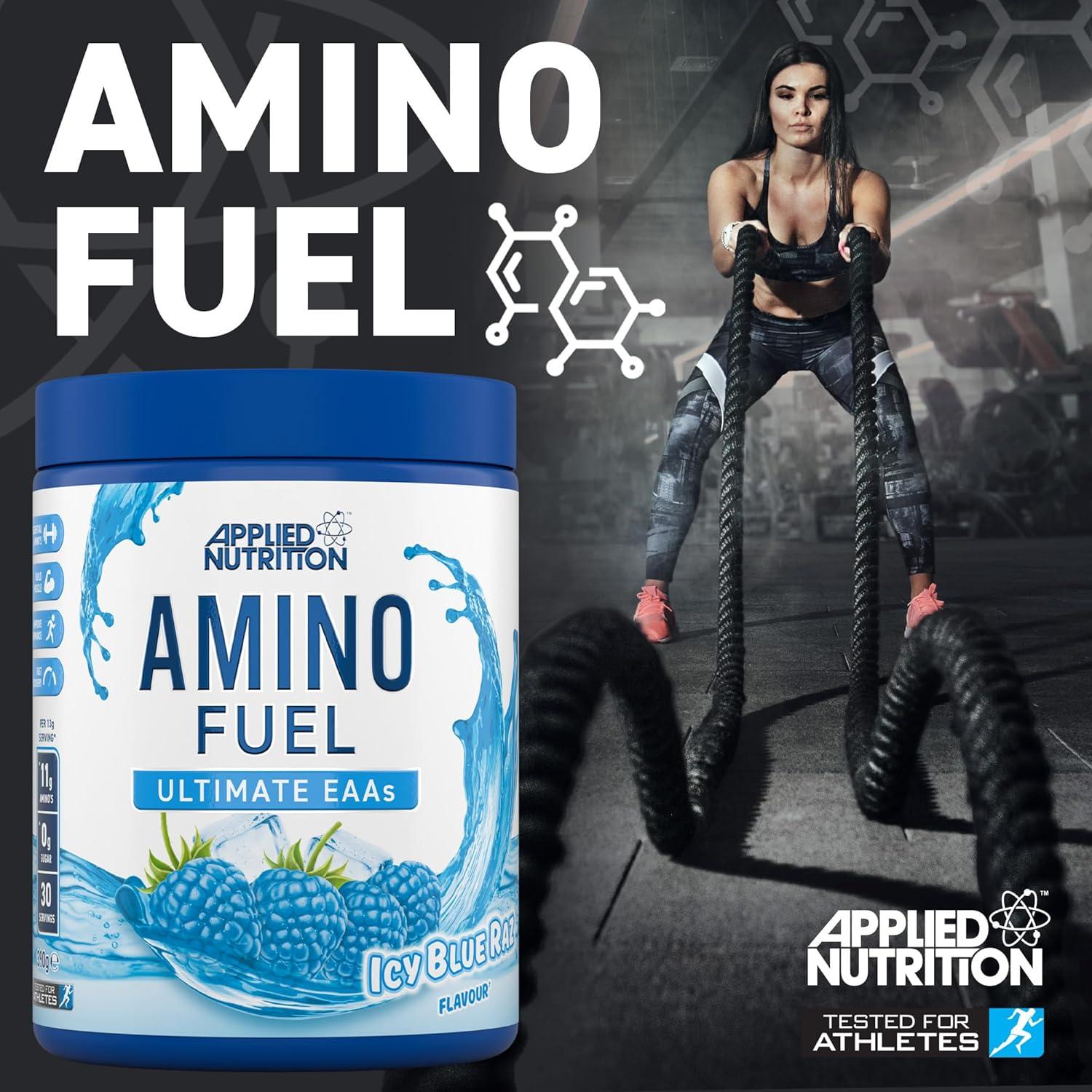 image:imageApplied Nutrition Amino Fuel Complment dAcides Amins Poudre dAcides Amins Essentiels BCAA en Poudre Carburant Musculaire et Rcupration 390 g 30 PortionsCandy Ice Blast