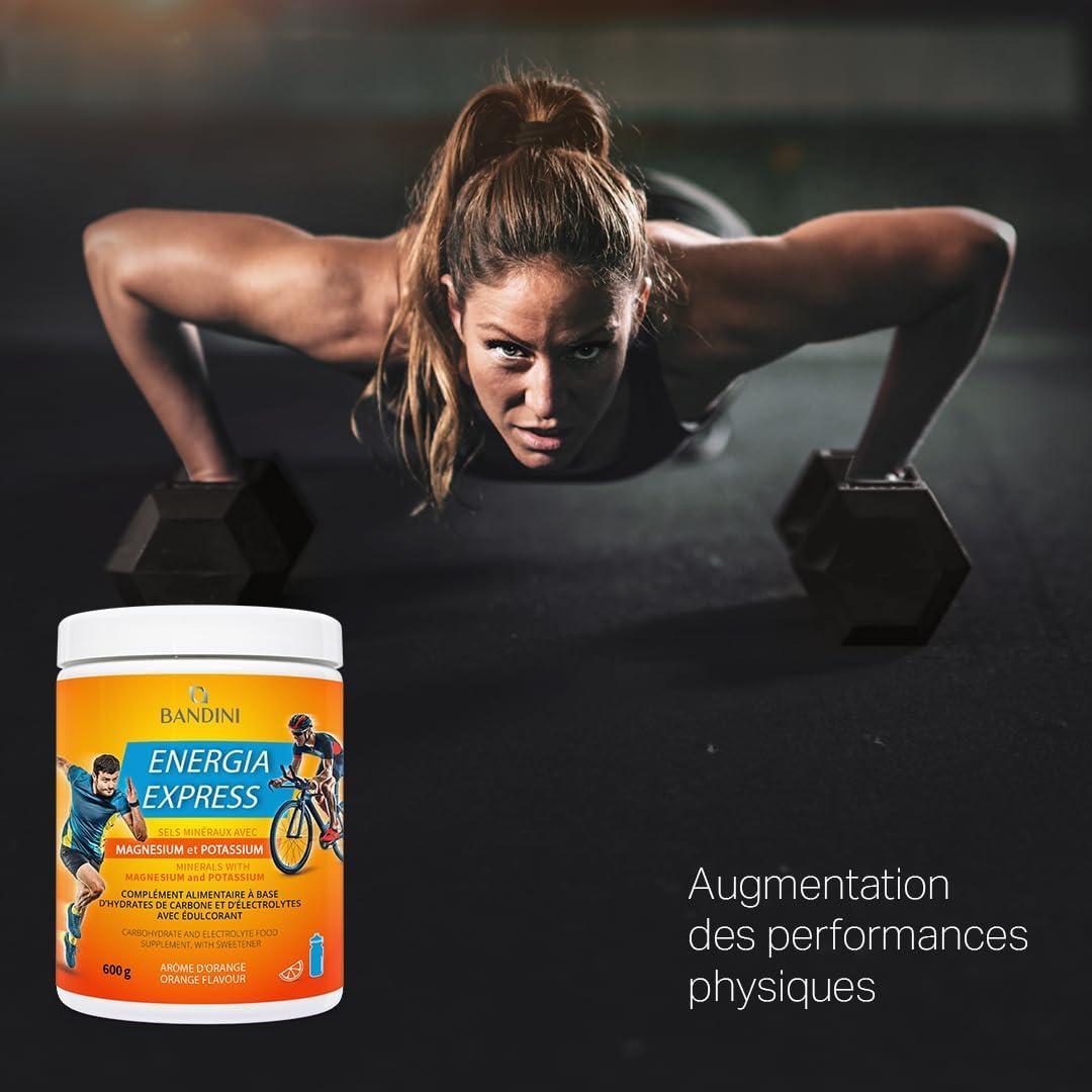 image:imageBandini Energia Express 600g Magnsium et Potassium Electrolytes en Poudre Complment alimentaire base de Glucides et Sels minraux avec Sportifs et Athltes Vegan Produit en Italie