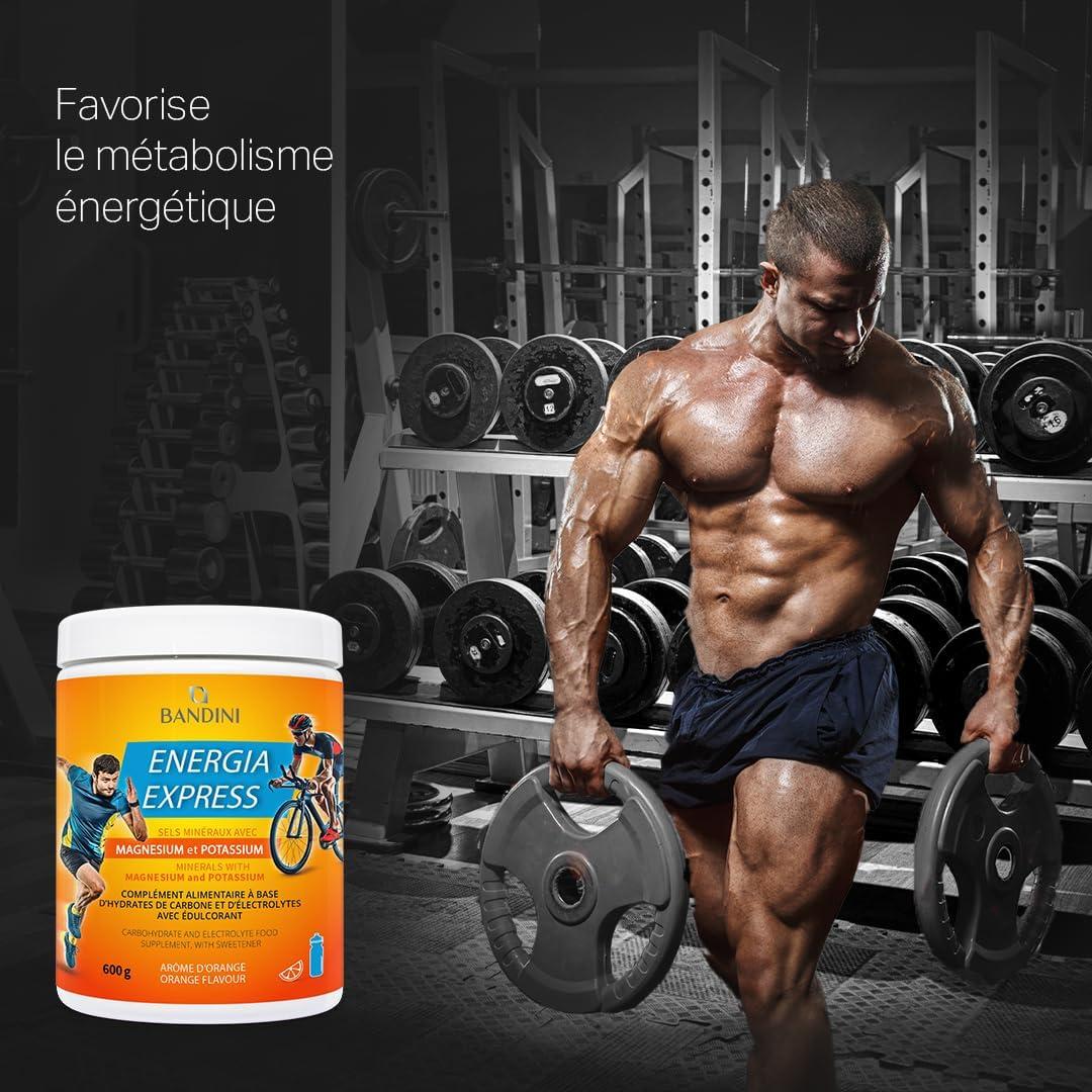 image:imageBandini Energia Express 600g Magnsium et Potassium Electrolytes en Poudre Complment alimentaire base de Glucides et Sels minraux avec Sportifs et Athltes Vegan Produit en Italie