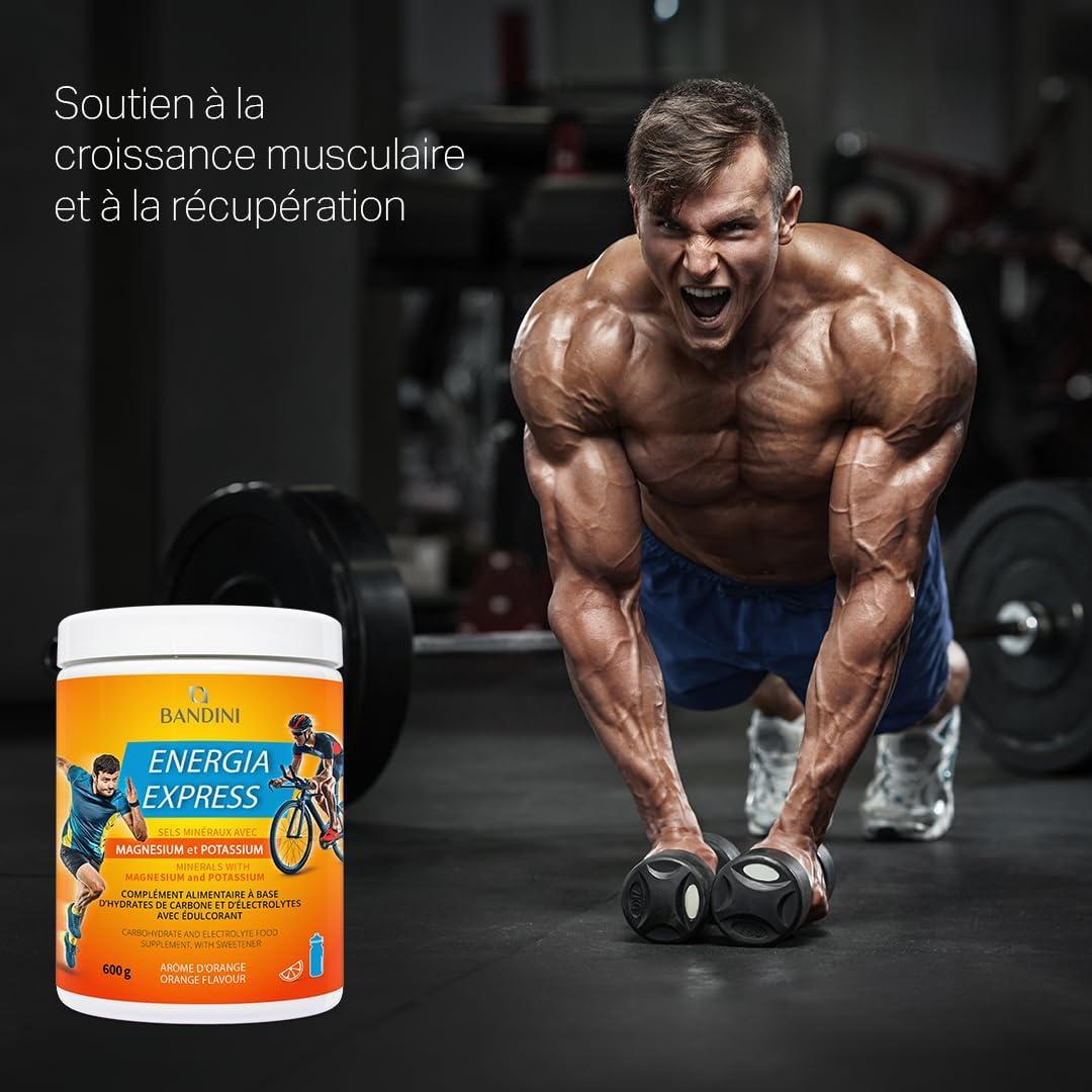 image:imageBandini Energia Express 600g Magnsium et Potassium Electrolytes en Poudre Complment alimentaire base de Glucides et Sels minraux avec Sportifs et Athltes Vegan Produit en Italie