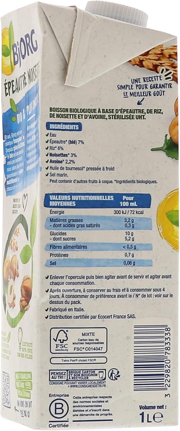image:imageBjorg Boisson peautre Noisette Boisson vgtale Bio Sans sucres ajouts 1 LEpeautre Noisette