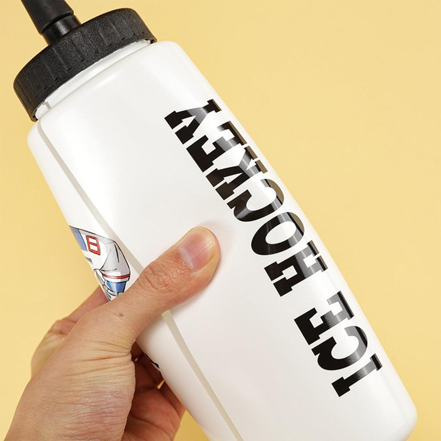 image:imageBouteille deau de hockey Bouteille deau de sport pointe allonge de grande capacit de 1 L de football pour garons quipement de sport pointe tendue pour la randonne le fitnesBlanc 1