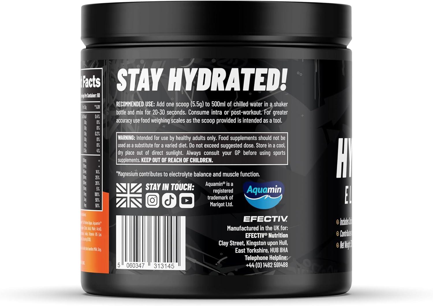 image:imageEfectiv Poudre dlectrolytes dhydratation 330 g 60 portions Poudre dlectrolytes vgtalienne avec minraux cls Calcium magnsium potassium sodium Boissons lectrolytes sans sucre 330Tempte tropicale