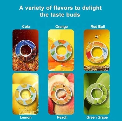 image:imageGourde de sport 650 ml pour lcole la gym et le fitness Avec 7 dosettes aromatiques sans sucre et paille Noire Avec got Convient galement pour les enfants Devenu progressivement violetBleu