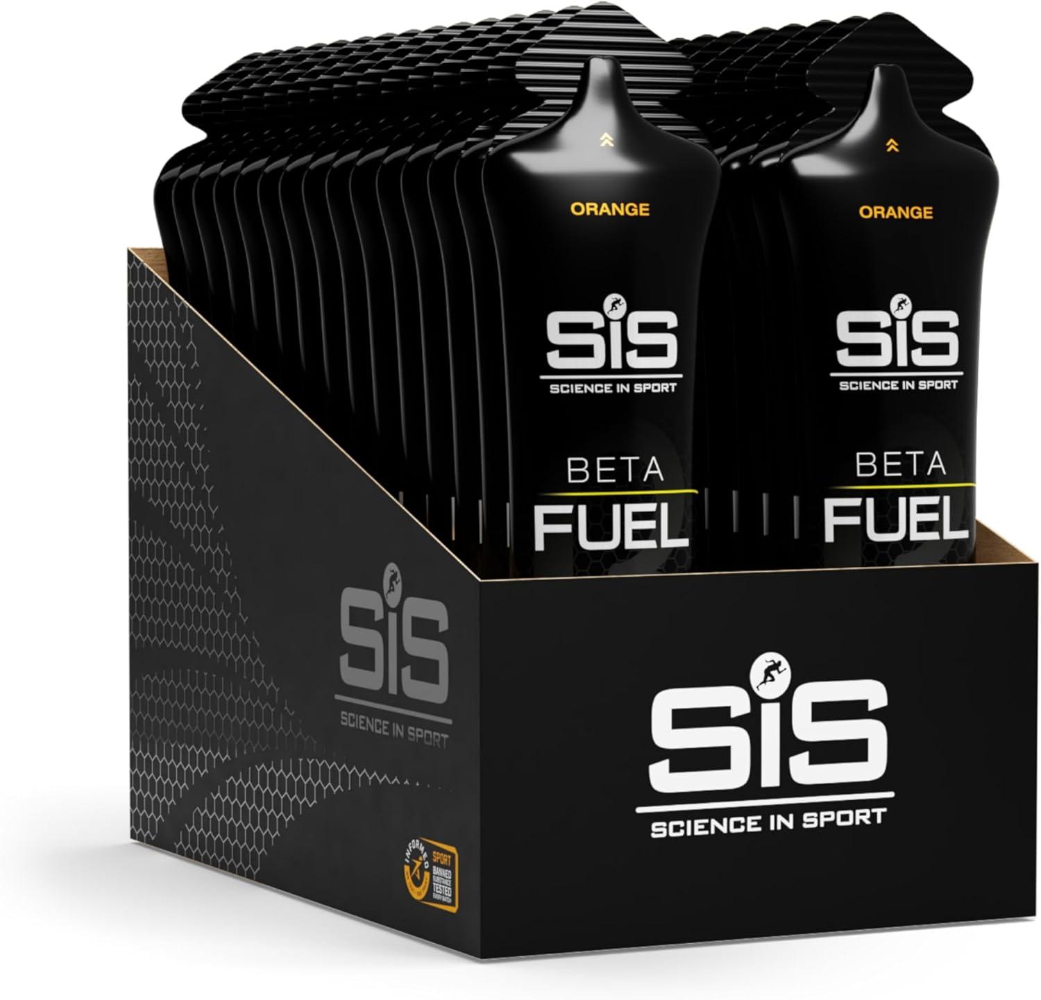 image:imageScience in Sport BETA Fuel Dual Source Gel 6x60ml Fraise Citron vert Gel nergtique avec 40g de glucides Energy Gel facile digrer pour une performance optimaleOrange