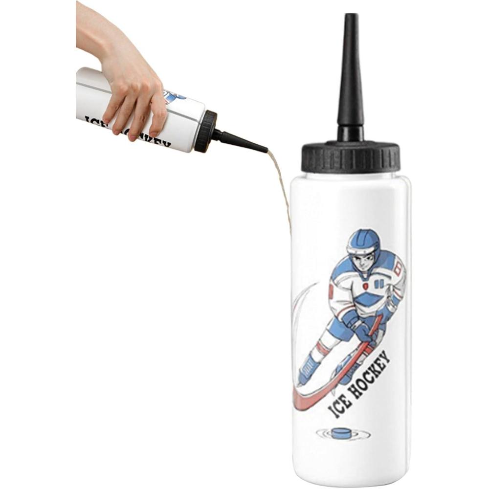 image:imageBouteille deau de hockey Bouteille deau de sport pointe allonge de grande capacit de 1 L de football pour garons quipement de sport pointe tendue pour la randonne le fitnesBlanc 1