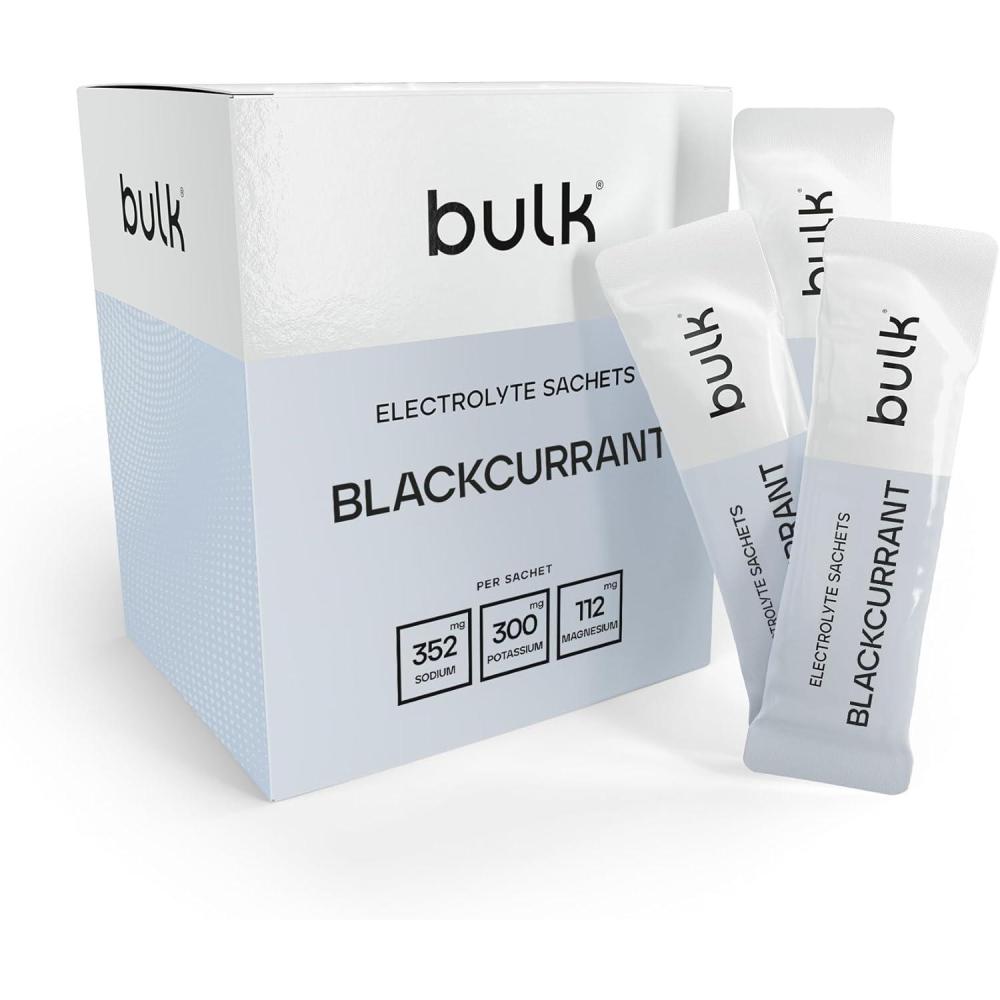 image:imageBulk Sachets dlectrolytes Saveur Cassis 350 g Bote de 30 Hydratation rapide Soutient la fonction musculaire amp rduit la fatigue lectrolytes essentiels